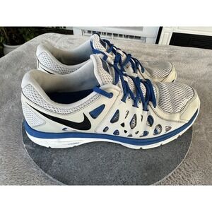Nike Dual Fusion Run 2 Mens Size 12 Gray Blue Running Shoes